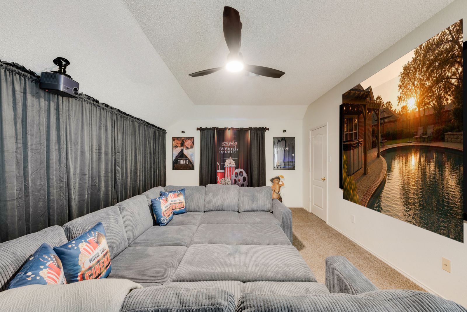 Private cinema room