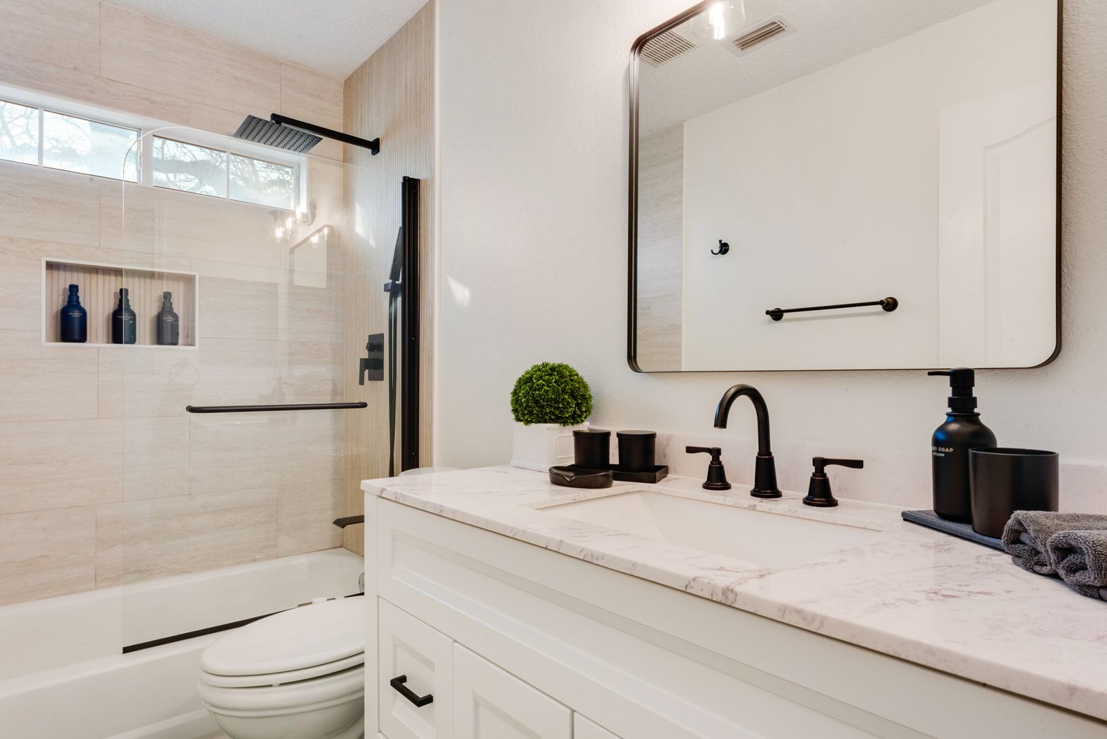 Renovated guest bathroom